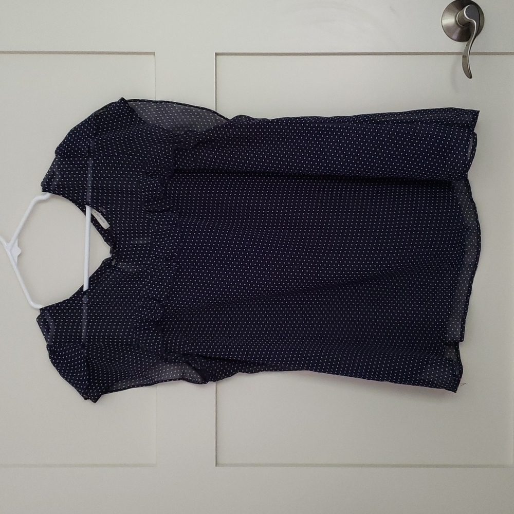Skies are Blue Polka Dot Top
